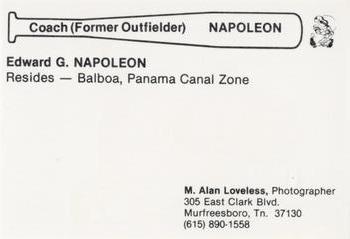 1980 Nashville Sounds Ed Napoleon 