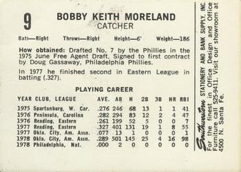 1979 Oklahoma City 89ers #9 Keith Moreland Back