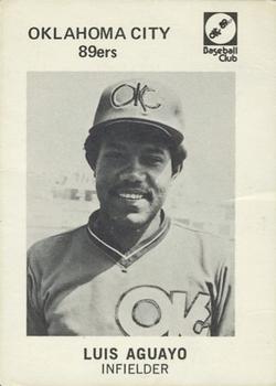 1979 Oklahoma City 89ers #10 Luis Aguayo Front