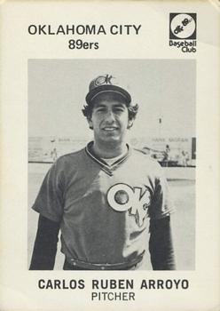1979 Oklahoma City 89ers #16 Carlos Arroyo Front