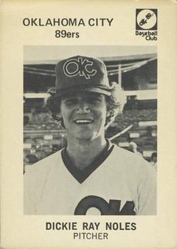 1979 Oklahoma City 89ers #17 Dickie Noles Front