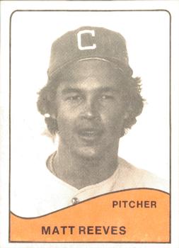 1979 TCMA Clinton Dodgers #5 Matt Reeves Front
