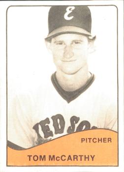 1979 TCMA Elmira Pioneer Red Sox #8 Tom McCarthy Front