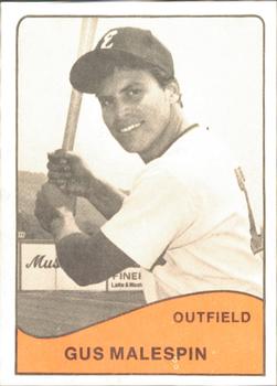 1979 TCMA Elmira Pioneer Red Sox #19 Gus Malespin Front