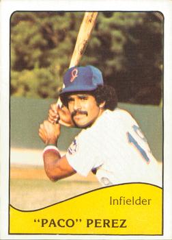 1979 TCMA Jackson Mets #1 Paco Perez Front