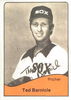 1979 TCMA Knoxville Knox Sox #21 Ted Barnicle Front