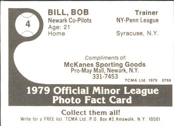 1979 TCMA Newark Co-Pilots #4 Bob Bill Back