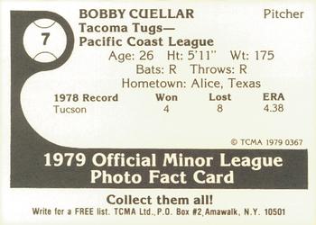 1979 TCMA Tacoma Tugs #7 Bobby Cuellar Back