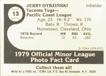 1979 TCMA Tacoma Tugs #13 Jerry Dybzinski Back