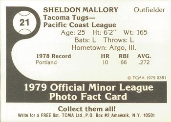 1979 TCMA Tacoma Tugs #21 Sheldon Mallory Back
