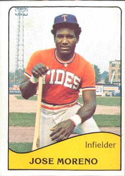 1979 TCMA Tidewater Tides #3 Jose Moreno Front