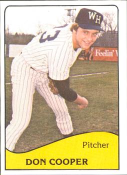 1979 TCMA West Haven Yankees #3 Don Cooper Front