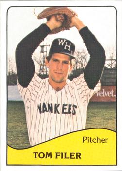 1979 TCMA West Haven Yankees #11 Tom Filer Front