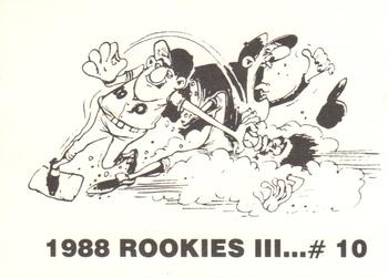 1988 Rookies III (unlicensed) #10 Mark Grace Back