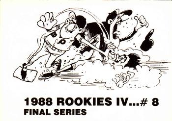 1988 Rookies IV Final Series (unlicensed) #8 Chris Gwynn Back