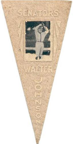 1916 Ferguson Bakery Pennants (BF2) #NNO Walter Johnson Front