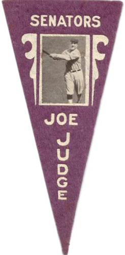 1916 Ferguson Bakery Pennants (BF2) #NNO Joe Judge Front