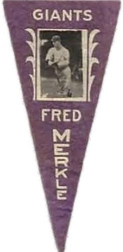 1916 Ferguson Bakery Pennants (BF2) #NNO Fred Merkle Front