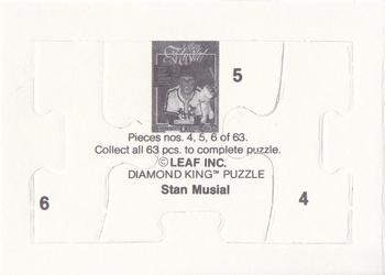 1988 Donruss - Stan Musial Puzzle #4-6 Stan Musial Back