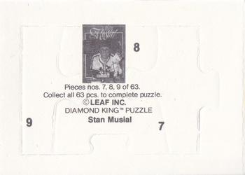 1988 Donruss - Stan Musial Puzzle #7-9 Stan Musial Back