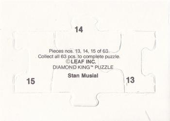 1988 Donruss - Stan Musial Puzzle #13-15 Stan Musial Back
