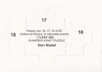 1988 Donruss - Stan Musial Puzzle #16-18 Stan Musial Back