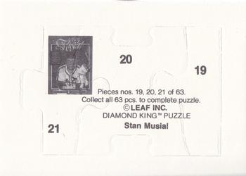1988 Donruss - Stan Musial Puzzle #19-21 Stan Musial Back