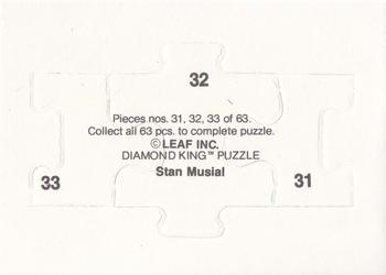 1988 Donruss - Stan Musial Puzzle #31-33 Stan Musial Back
