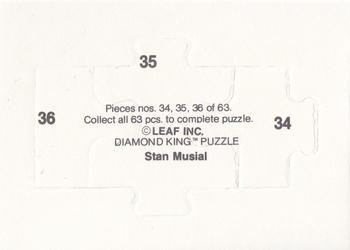 1988 Donruss - Stan Musial Puzzle #34-36 Stan Musial Back