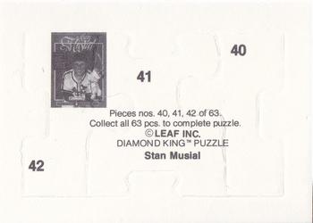 1988 Donruss - Stan Musial Puzzle #40-42 Stan Musial Back