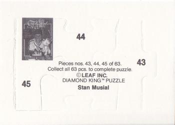 1988 Donruss - Stan Musial Puzzle #43-45 Stan Musial Back