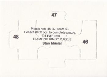 1988 Donruss - Stan Musial Puzzle #46-48 Stan Musial Back