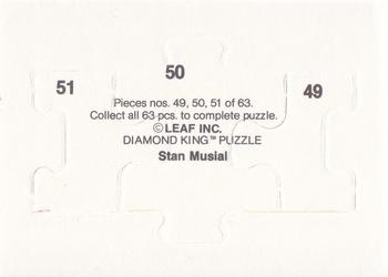 1988 Donruss - Stan Musial Puzzle #49-51 Stan Musial Back