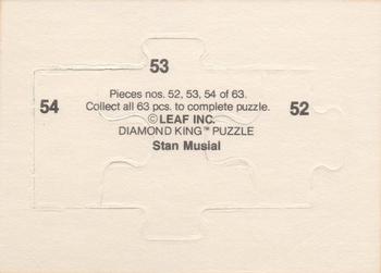 1988 Donruss - Stan Musial Puzzle #52-54 Stan Musial Back