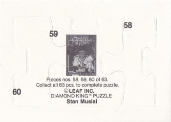1988 Donruss - Stan Musial Puzzle #58-60 Stan Musial Back