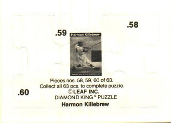 1991 Leaf - Harmon Killebrew Puzzle #58-60 Harmon Killebrew Back