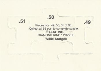 1991 Donruss - Willie Stargell Puzzle #49-51 Willie Stargell Back