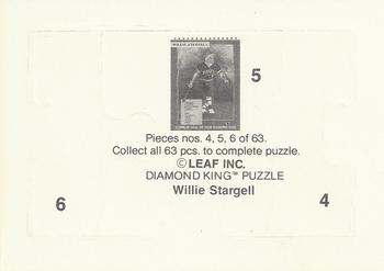 1991 Donruss - Willie Stargell Puzzle #4-6 Willie Stargell Back