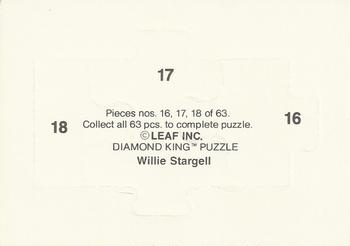 1991 Donruss - Willie Stargell Puzzle #16-18 Willie Stargell Back