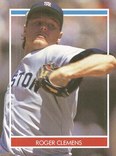 1990 Publications International Hottest 50 Players Stickers #NNO Roger Clemens Front