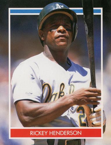 1990 Publications International Hottest 50 Players Stickers #NNO Rickey Henderson Front
