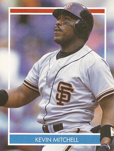 1990 Publications International Hottest 50 Players Stickers #NNO Kevin Mitchell Front