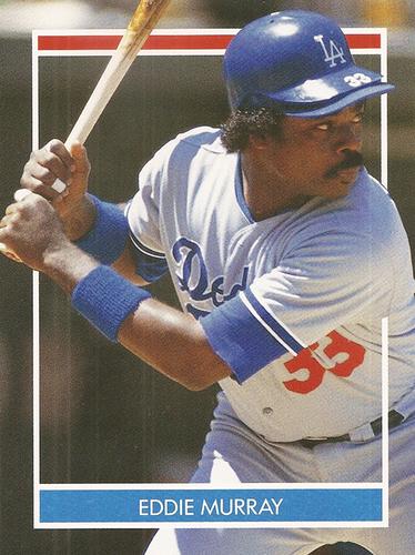 1990 Publications International Hottest 50 Players Stickers #NNO Eddie Murray Front