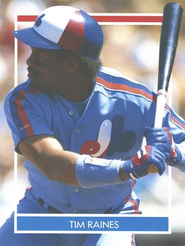 1990 Publications International Hottest 50 Players Stickers #NNO Tim Raines Front
