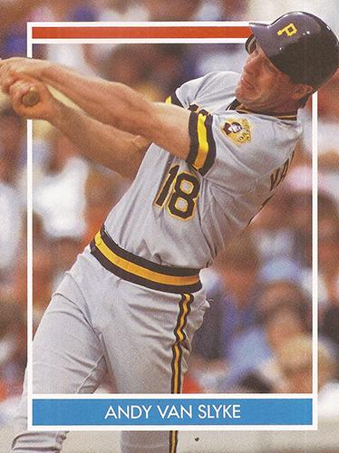 1990 Publications International Hottest 50 Players Stickers #NNO Andy Van Slyke Front