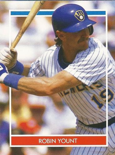 1990 Publications International Hottest 50 Players Stickers #NNO Robin Yount Front
