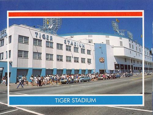 1990 Publications International Hottest 50 Players Stickers #NNO Tiger Stadium Front