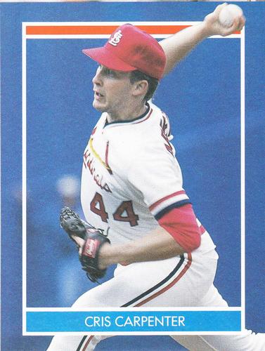 1990 Publications International Hottest 50 Rookies Stickers #NNO Cris Carpenter Front