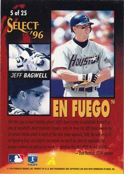 1996 Select - En Fuego #5 Jeff Bagwell Back