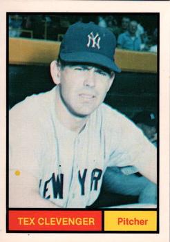 1982 Galasso 1961 World Champions New York Yankees #20 Tex Clevenger Front